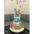 animal cake sweet Two tier 1