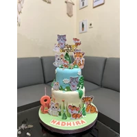 animal cake sweet Two tier
