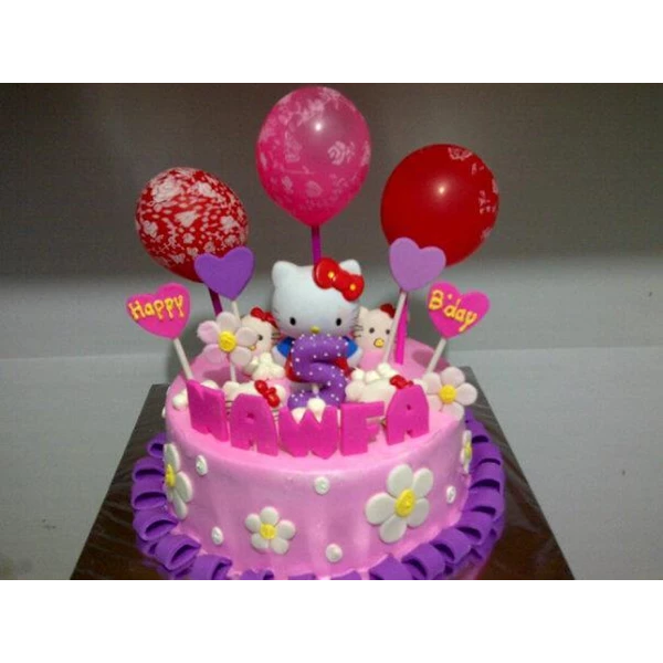 birthday cake balloon hellokitty