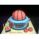 Basketball birthday cake 1