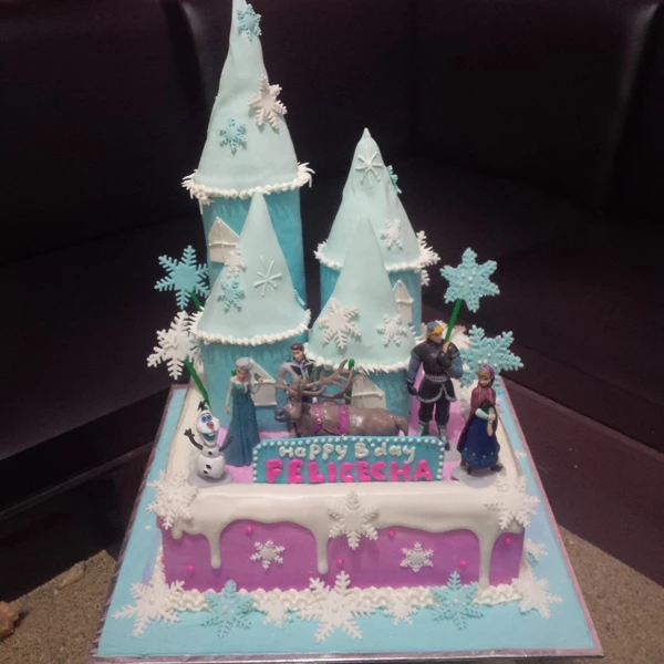 birthday cake frozen purple