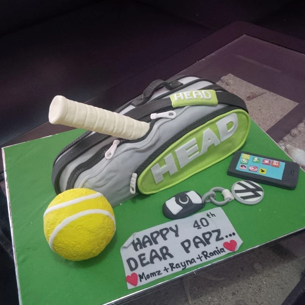 Tennis birthday cake