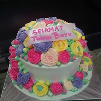 Kue Ulang Tahun Bunga-Bunga