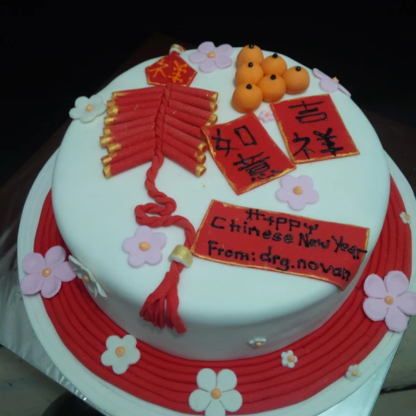 beautiful Chinese new year cake