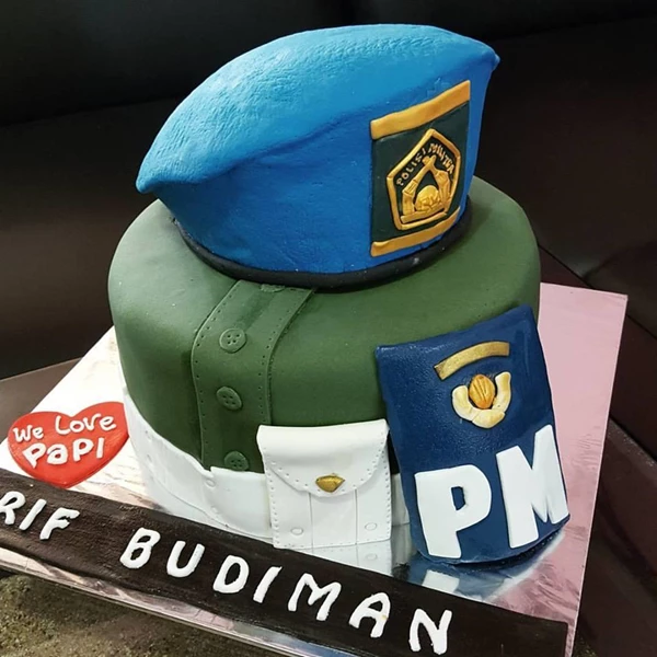 Police dress cake